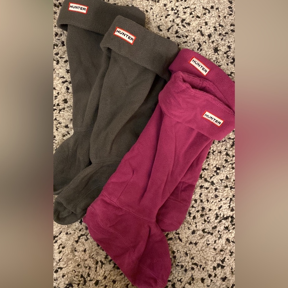 2x Hunter fleece boot socks/liners (tall)